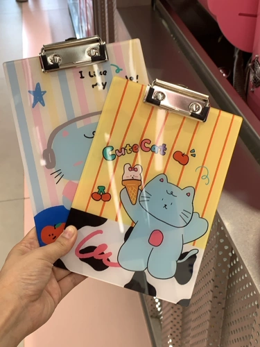 A5 Письменная панель милый мультипликационный пудинг Cat Creative Stationery Test Paper Splint Акрил оригинальный дизайн культурный и творческий продукт