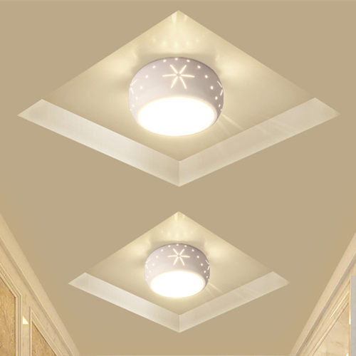 led过道走廊灯现代网红玄关孔射灯变光筒灯家用 入户灯爆款吸顶灯