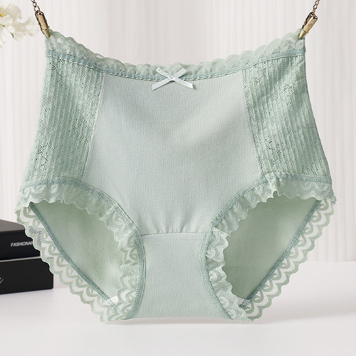 大码女士三角裤镂空蕾丝抗菌裆