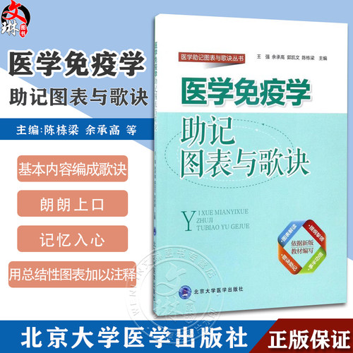 医学免疫学助记图表与歌诀