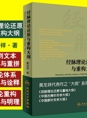 经脉理论还原与重构大纲 黄龙祥著 黄龙祥代表作之“大纲”系列 人民卫生出版社 9787117221078
