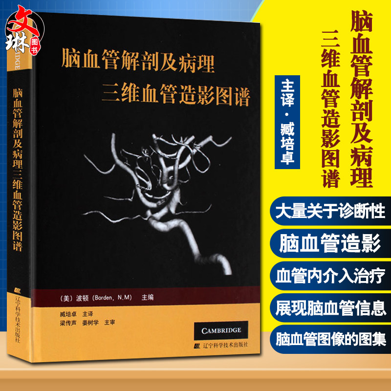 正版脑血管解剖病理三维造影图谱