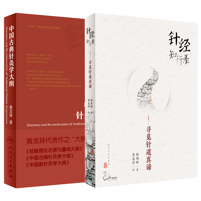 中国古典针灸学大纲+针经知行录 寻觅针道真谛 2本套装 古典针刺法古典针灸 中医针灸临床 针灸学理论原点理论构建 人民卫生出版社