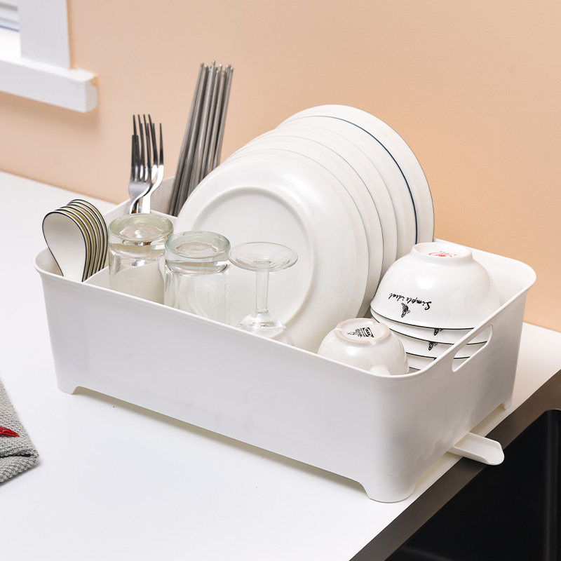 碗架沥水架塑料碗碟架厨房家用置物架碗筷收纳盒盘放碗盆碟子小型