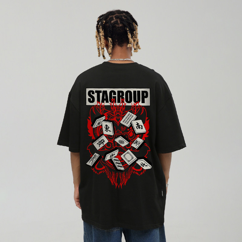 STA重磅休闲新款上衣男发短袖T恤