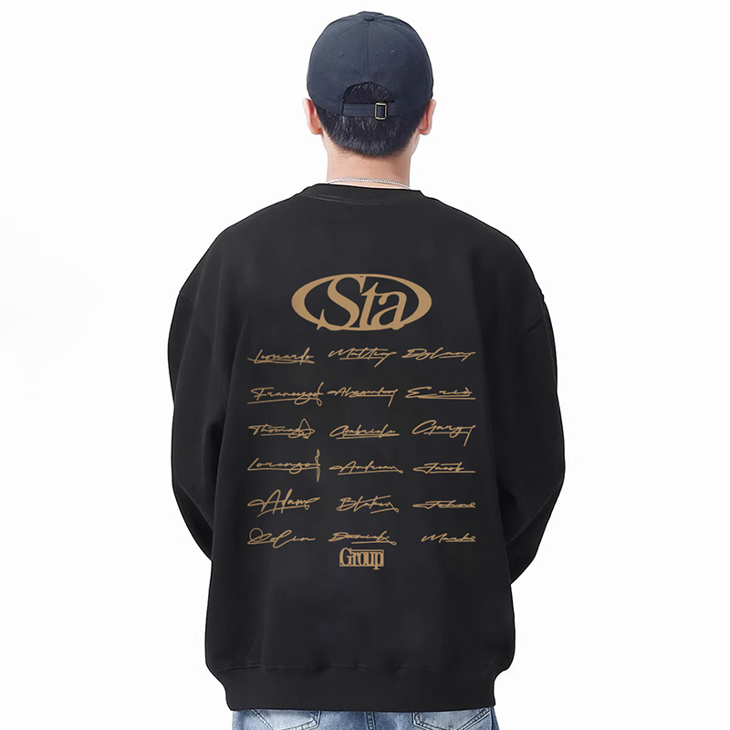 STA字母男女同款圆领卫衣