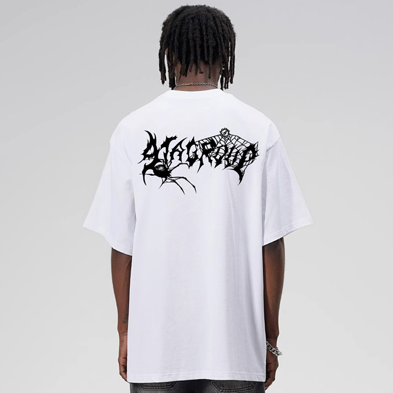 STA美式复古字母印花短袖T恤