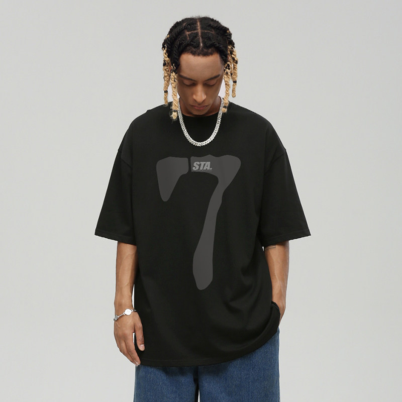 STA新款美式复古男女半袖短袖T恤
