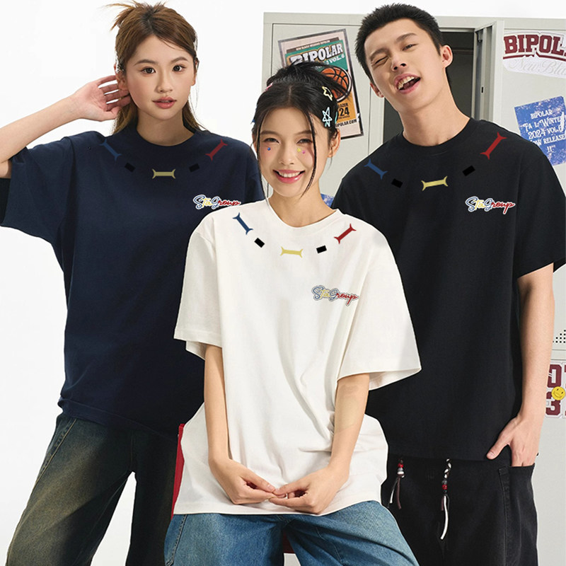 STA美式潮牌字母印花纯棉短袖T恤