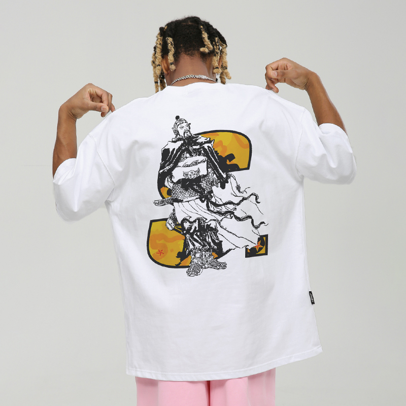 STA黄血迷彩卢俊义纯棉短袖T恤潮