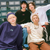 STA潮牌字母logo基础款 男女情侣 宽松纯棉打底衫 长袖 T恤春秋美式