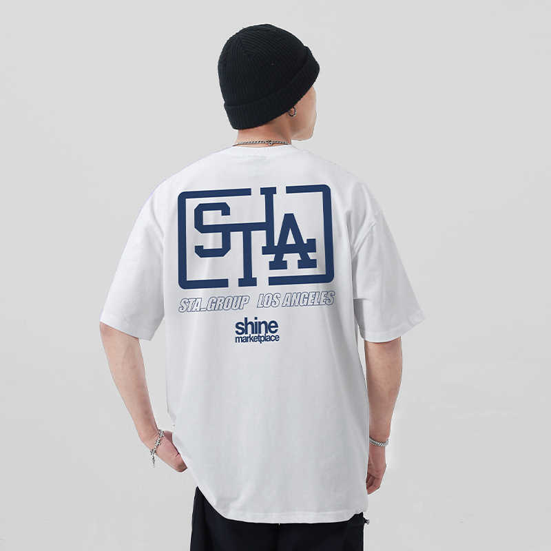 STA2023嘻哈手势短袖T恤纯棉重磅