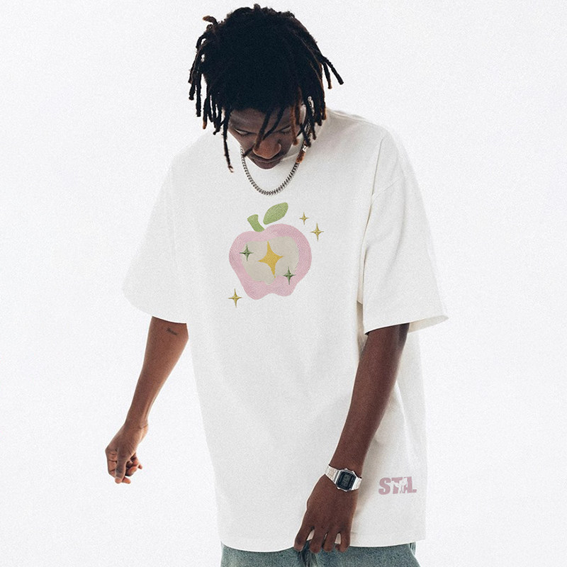 STA美式潮牌夏季字母印花宽松T恤