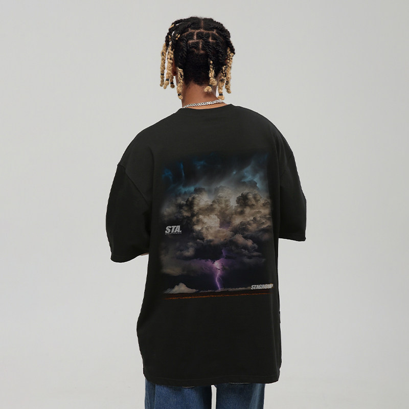 STA重磅休闲新款上衣男女短袖T恤