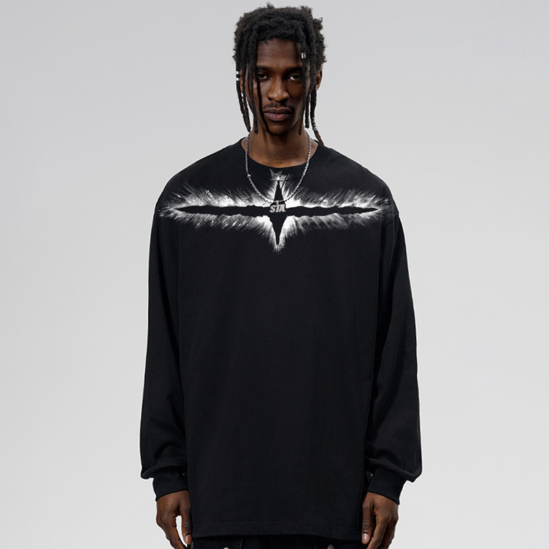 STA重磅纯棉长袖T恤打底衫潮流