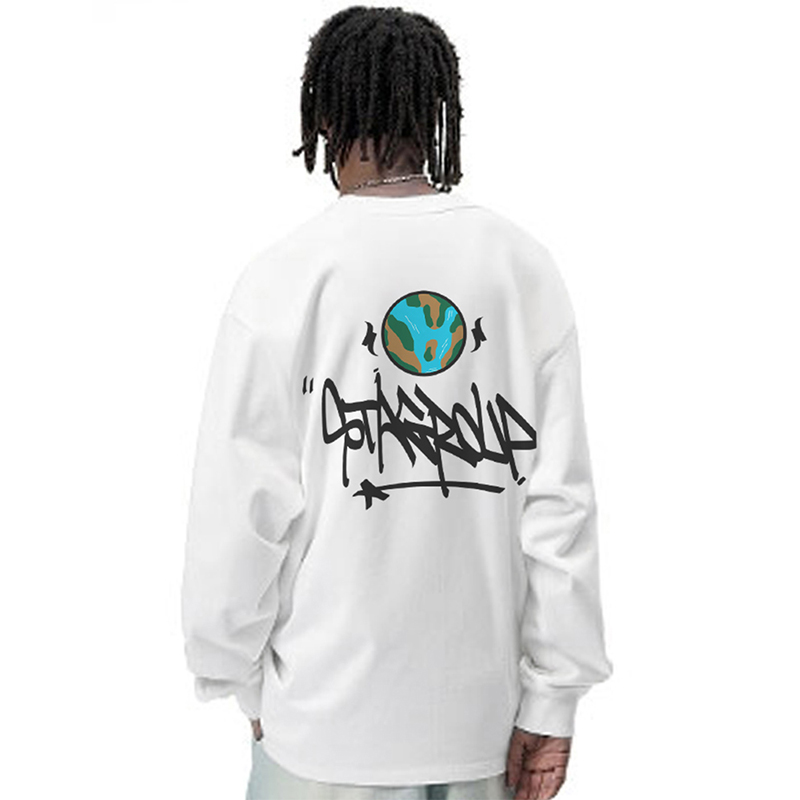 STA长袖T恤女打底衫重磅宽松上衣