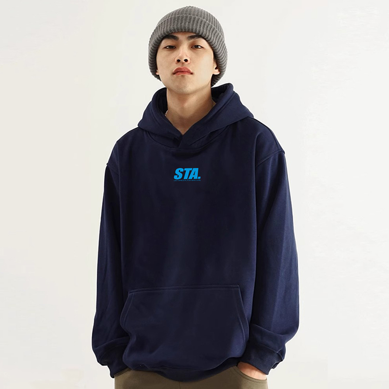 STA基础logo连帽衫卫衣加绒