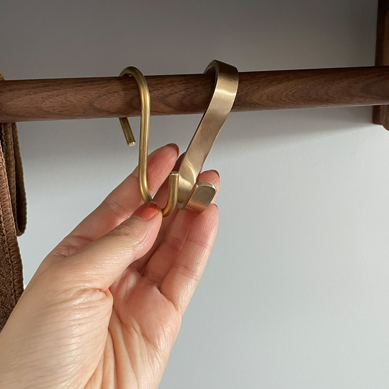 扁钩挂衣钩黄铜挂式挂钩