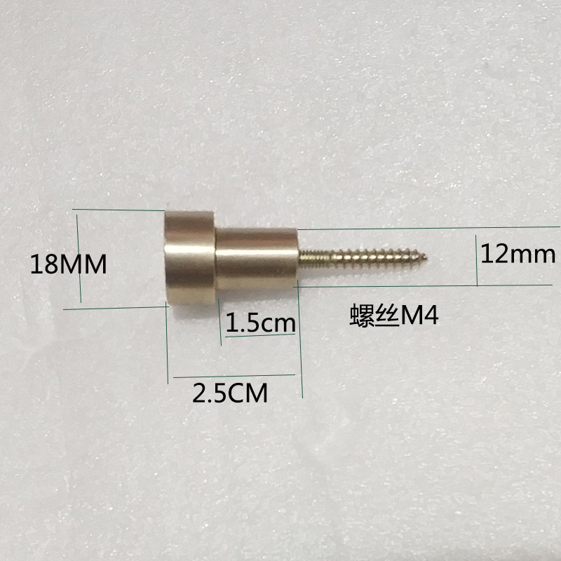 墙钉挂钩装饰小型 金色日式打孔单钩墙面挂钉 衣柜鞋柜墙上衣帽钩
