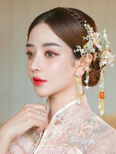 步摇流苏发簪子配饰汉服古风发饰 秀禾服头饰中式 2020新款 新娘古装