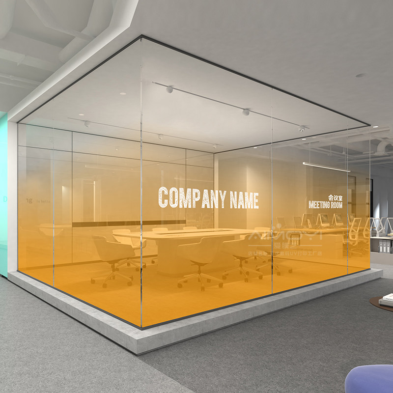 定制装饰办公新中式透明玻璃贴膜