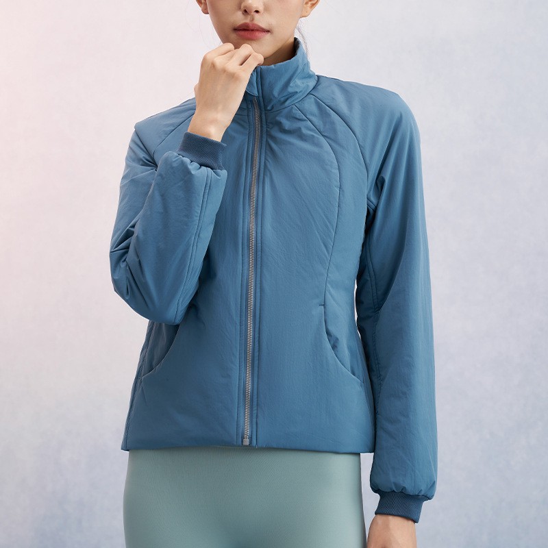 棒球服短款棉服通勤风修身棉