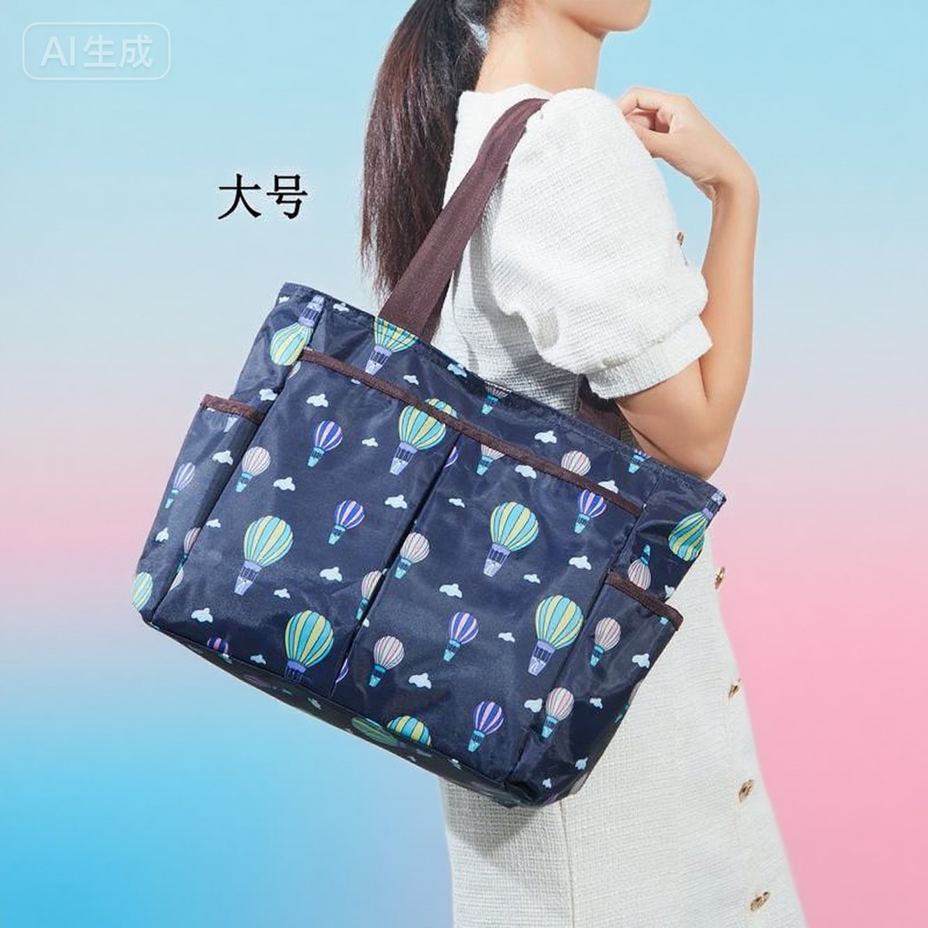 布娘娘手提包大号短途旅行妈咪包