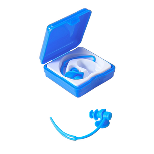 李宁儿童游泳耳塞鼻夹套装硅胶带绳防丢耳朵进水专业用洗澡头神器