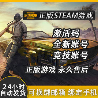 steam绝地求生吃鸡账户80级pubg排位白号皮肤账户steam竞技成品号