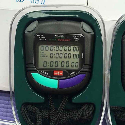 三排60道防水运动教练裁判秒表