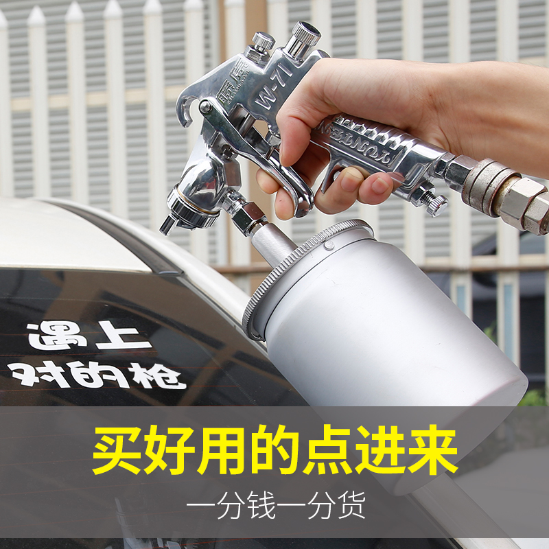 藤原喷漆枪w71气动油漆喷枪家具喷壶汽车涂料喷涂枪乳胶喷漆工具