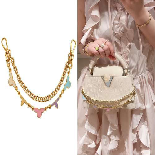 lvcapucines碎彩色四叶草链子