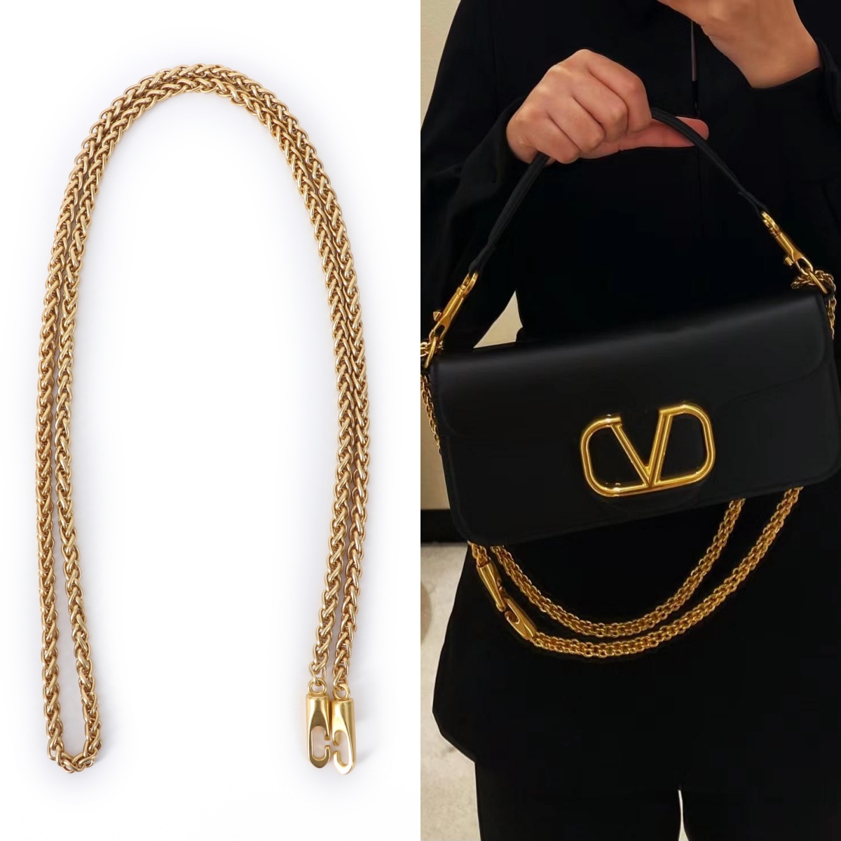 valentino包链子loco包链条肩带