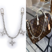 适用lv老花包钢链四叶草包挂饰链子改造speedy 饰配件 25枕头包装