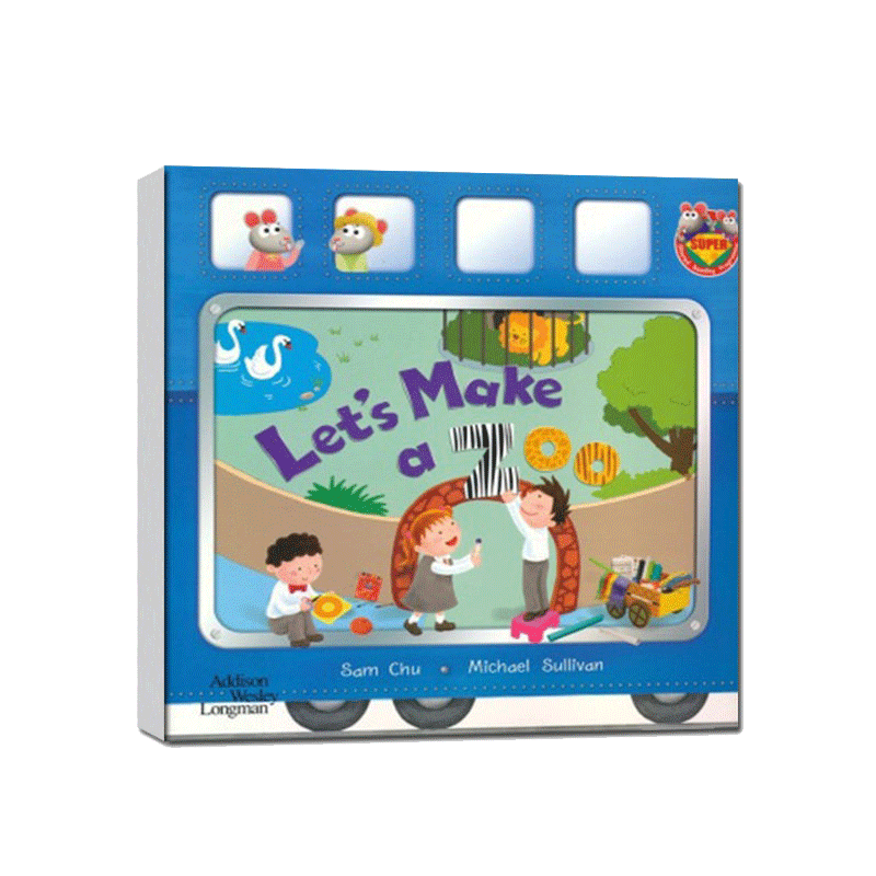 英文原版朗文超鼠Super Mice:  Let's Make a Zoo!2-6岁启蒙绘本|msdalam kategori buku/Magazine/akhbar, Buku yang diimport (termasuk Hong Kong dan Taiwan), Peperiksaan buku asal - dari Buy2taobao.com untuk memberikan perkhidmatan ejen Taobao profesional membeli
