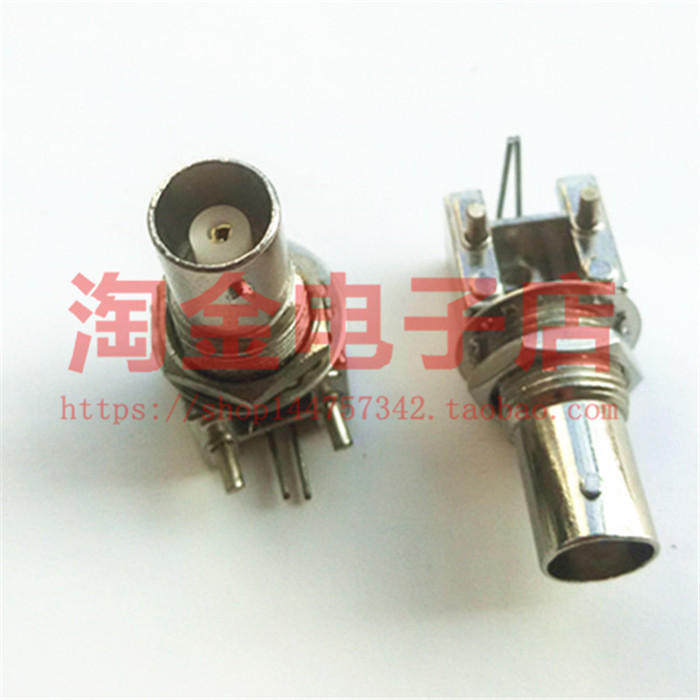 金属弯脚BNC接头 Q9插座 BNC四脚插座 焊板监控母座 视频BNCKWE