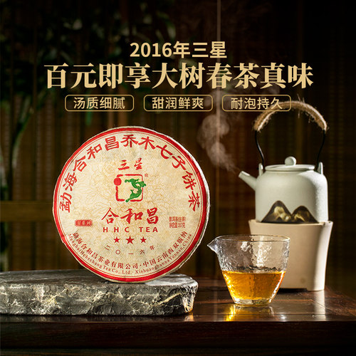春茶生茶合和昌云南普洱茶茶饼