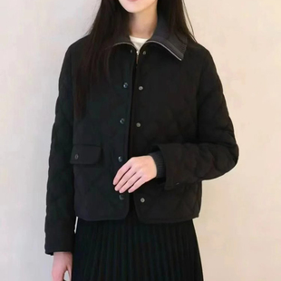 现货ICIC小禾同源鹅绒【HUG羽绒服】女装新款羊毛混纺平纹羽绒服