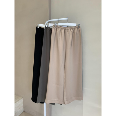 现货 the ro UN 同源三醋酸显瘦一片式阔腿空气裤