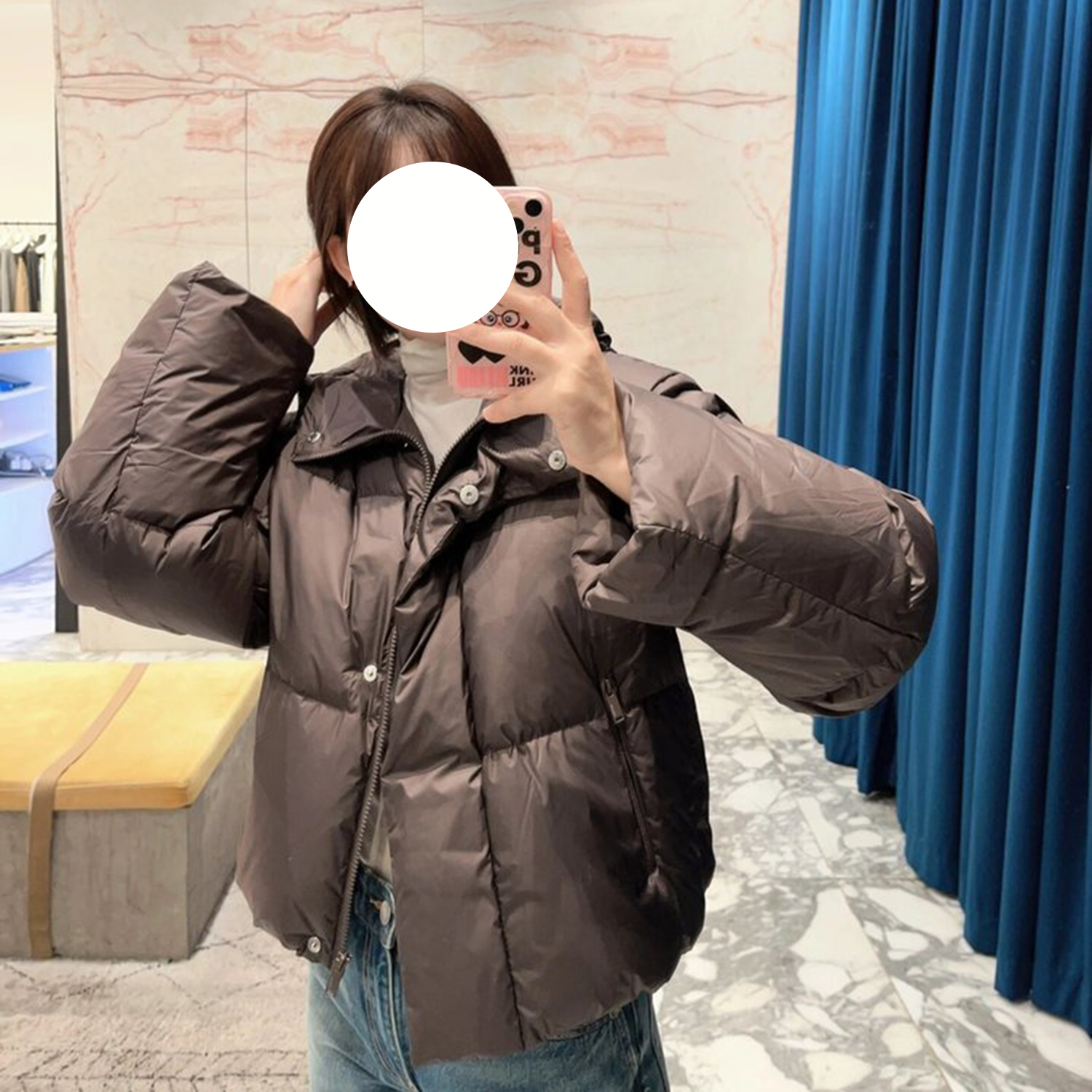 现货ED同源羽绒服女2024冬新款短款连帽轻暖鹅绒服小个子