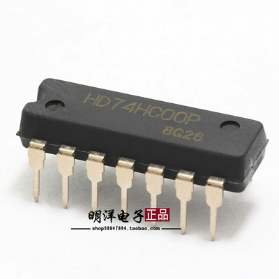 HD74HC00P  全新原装进口 日立/瑞萨 DIP 直插 74HC00