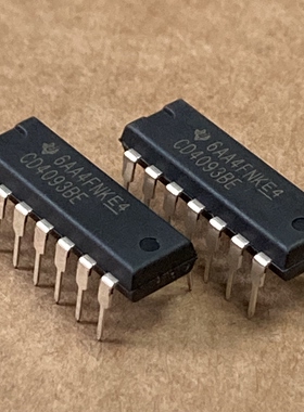 CD4093BE DIP-14直插 与非触发器 进口TI德州 CD4093 全新原装