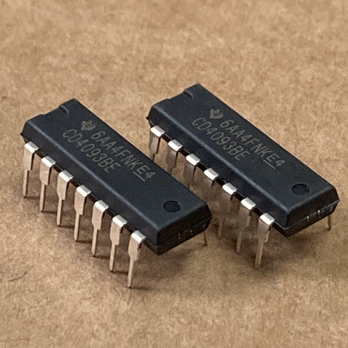 CD4093BE DIP-14直插 与非触发器 进口TI德州 CD4093 全新原装