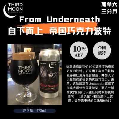 惠同学 三分月五骨树/复生/自下而上  精酿啤酒 473ml*1罐