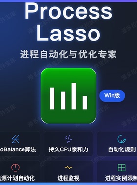 Process Lasso 16 进程优先级调试 系统CPU优化工具 系统性能增强