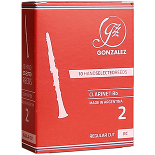 冈萨雷斯 单簧管哨片降B黑管 GONZALEZ RC 红盒 阿根廷原装进口