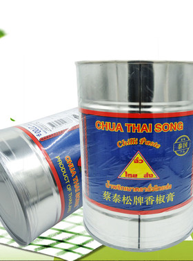 泰国原装蔡泰松香椒膏2700g甜辣海鲜酱辣椒膏辣椒酱泰式冬阴功汤