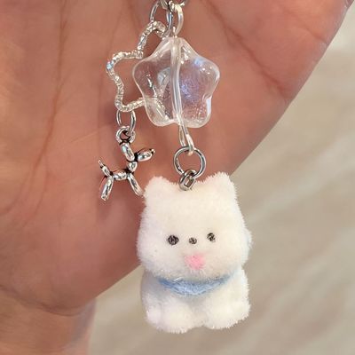 超可爱小狗相机钥匙扣包包手机链