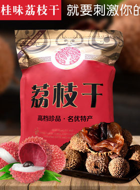 高州特产桂味荔枝干核小肉厚500克厚袋装干果无添加散装食品零食