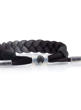 RASTACLAT美国官网正品小狮子透视系列黑灰渐变情侣手链编织手绳